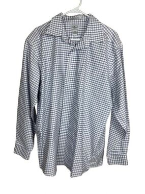 LL Bean Men's Blue Check Button-Up Shirt